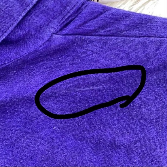 New York and company XS deep purple button up button front collared shirt blouse - Picture 9 of 17